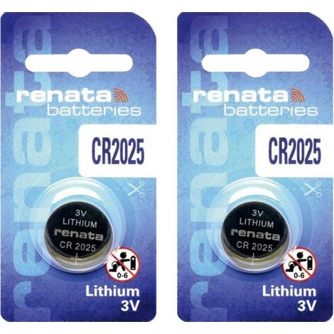 .2 piles Renata CR2025.