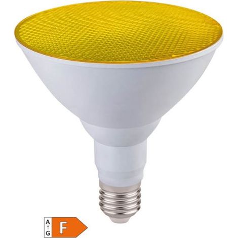 Lampadina LED PAR38 15W E27 gialla IP65