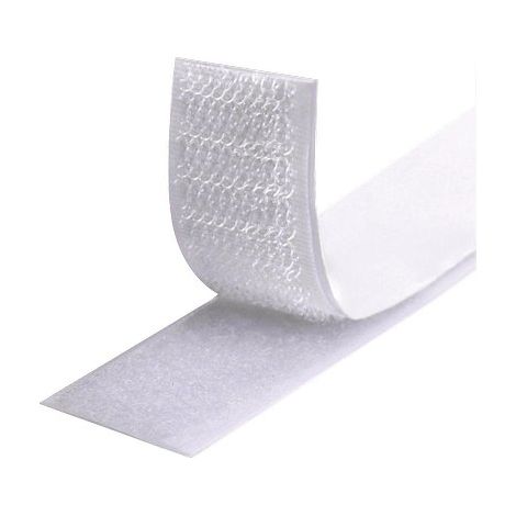 VELCRO ADESIVO TENDA MASCHIO FEMMINA  BIANCO H.CM 2 MT 25