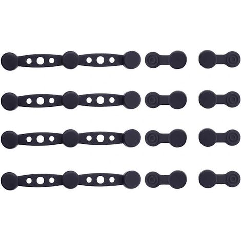 Support magnétique en silicone pour papier sulfurisé, 4 jeux de clips de fixation, accessoires antiadhésifs, rouge, noir, gris (noir) (1/3)