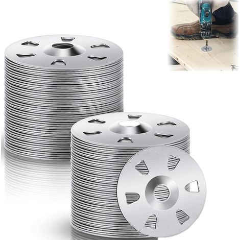 200 x 35mm Diameter Washers, Insulation Plates, Tile Brackets, Galvanized Insulation Dowel Washers, Galvanized Steel Thermal Plate, for Composite Panels (1/5)
