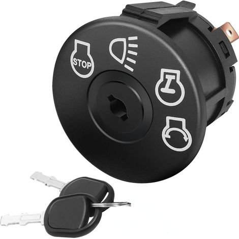 – Interrupteur d'allumage pour tondeuse à gazon 4 positions – Compatible AYP, Husqvarna, MTD, Delta, Stratton – ABS haute performance (1/5)