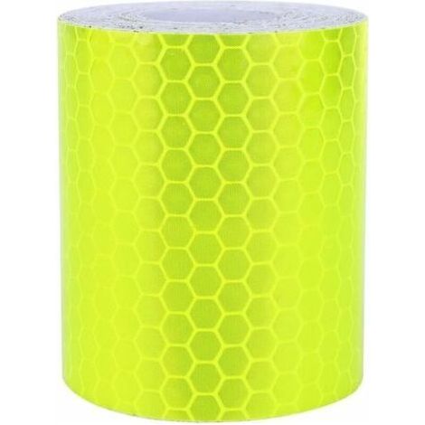 3m Ruban Réfléchissant Jaune Fluorescent Vert, Réfléchissant Bande de Danger Ruban de Marquage d'Avertissement de Sécurité de Véhicule d'urgence