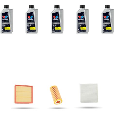 Kit tagliando 3 FILTRI e 5L OLIO compatibile con Bmw serie 1 (F20,F21) 120I 130kw dal 2015 (1/5)