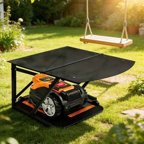 Jiubiaz Garage pour tondeuse à gazon Housse de pluie Jardin Toit pour robot tondeuse Abri Robot professionnel (1/5)