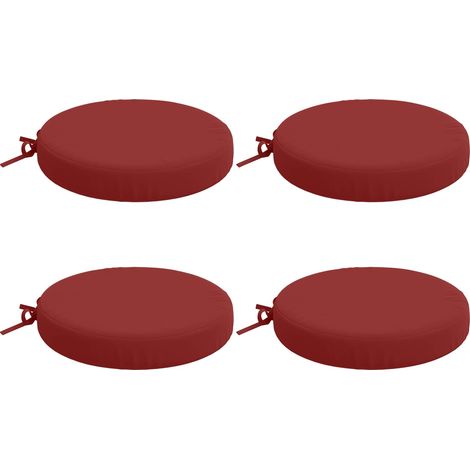 Coussins de siège 4 pièces SOEST 4 pc 100 % polyester Bordeaux – aménagement extérieur (1/5)