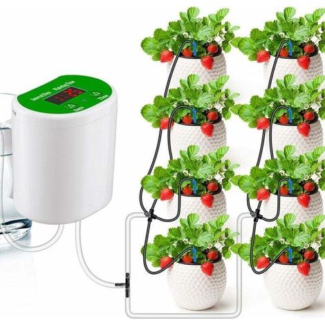 Système d'irrigation goutte à goutte automatique Timer Controller Jardin Plante Kit d'auto-irrigation (1/4)