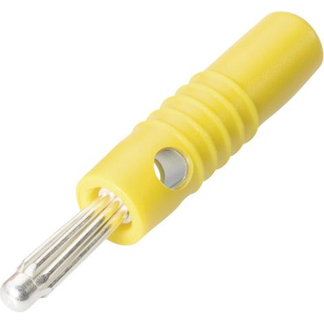 Schnepp S 4004 S Büschelstecker Stecker, gerade Stift-Ø: 4 mm Gelb 1 St.