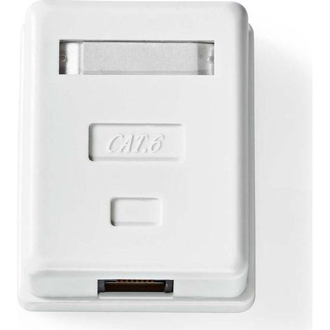 Caja mural de red  En la pared  1-Port port(s)  UTP CAT6  Recto  Mujer  Chapado en oro  ABS  Blanco  Caja