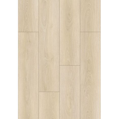 Mexen Charlotte échantillon de panneaux vinyles 1240 x 182 mm SPC 6,5 mm, sous-couche IXPE 1,5 mm, 4 V-Joint, Chêne - F1055-S (1/5)
