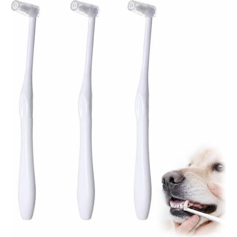 Lot de 3 brosses à dents pour chien (1/5)
