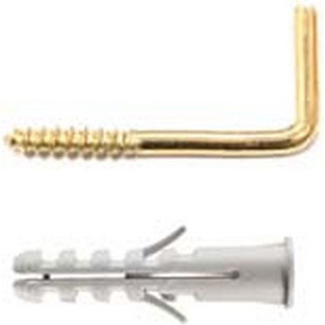 10CF TASSELLO NYLON APPENDIQUADRO GANCIO OTTONATO PA 6 ES/P5 mm4x20