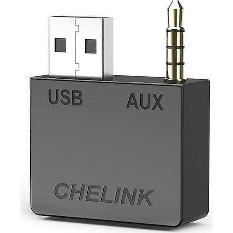 Récepteur Bluetooth sans fil compatible avec les systèmes audio de voiture et adaptateur USB auxiliaire 3,5 mm (1/5)