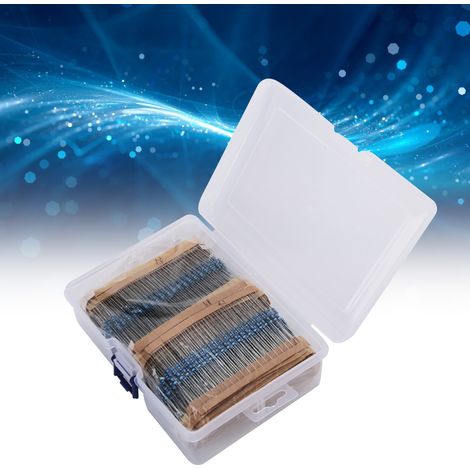 Coffret de 2600 résistances à film métallique de 130 types différents (1/4 W, film métallique à 1 %). (1/5)