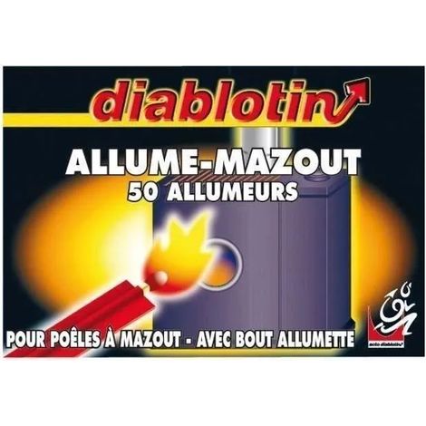 accendifuoco diablotin alum3 50 pezzi accensione istantanea