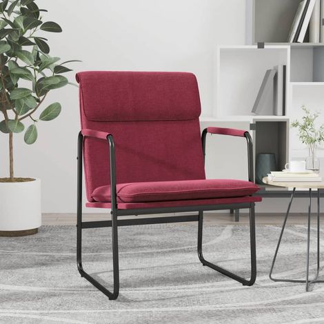Loungesessel Weinrot 55x64x80 cm Stoff