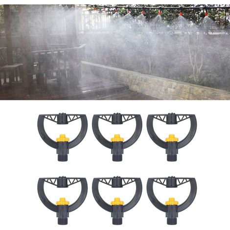 Kit de 6 Buses de Sprinkler Irrigation Plastique Noir G3/4 Mâle pour Jardin et Serre Agricole (1/5)