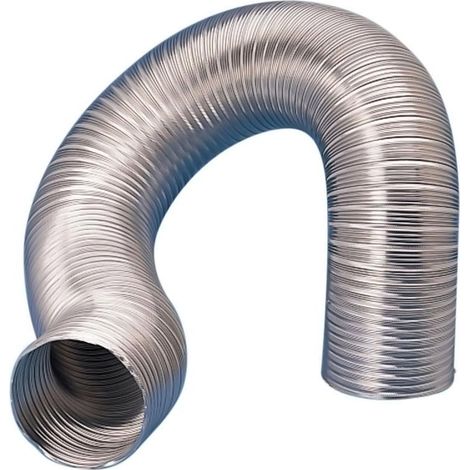 Unelvent – Gaine VMC semi-rigide aluminium 150 mm – Longueur 3000 mm – Finition naturelle pour ventilation optimale – Souple et extensible