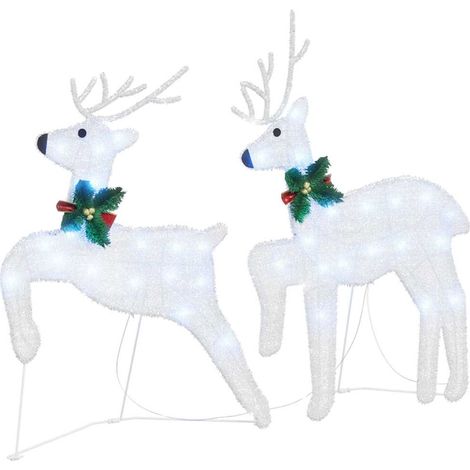 Rennes LED 2 pcs Blanc Froid tissu