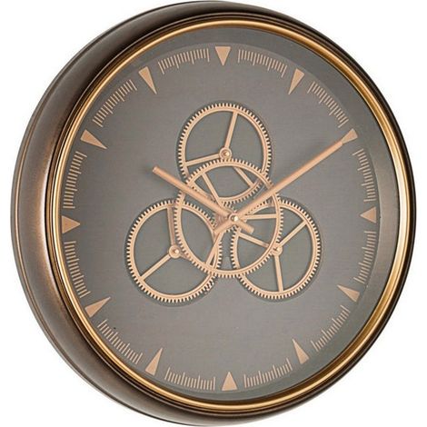 Orologio da parete "Engrenage" con ingranaggi in movimento Ø 50 cm -Classic (1/4)