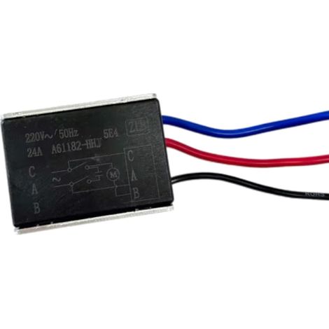 Trade-Shop Anlaufwiderstand / Sanftanlauf / Softstart 24A 220V inkl. 3 Kabel für Winkelschleifer Gehrungssäge Kreissäge bis 250V