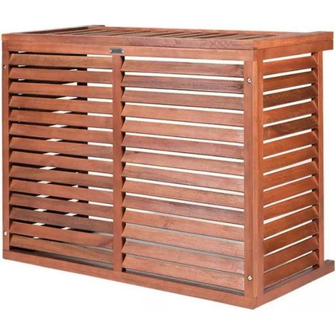 DECOCLIM - Cache unité extérieure en bois taille L - DECOCLIM-BL