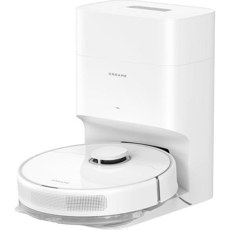 DREAME D10 Plus Gen 2 Robot Aspirapolvere Lavapavimenti con Svuotamento Automatico Polvere, Navigazione LiDAR Rilevamento Ostacoli, Aspirazione 6000Pa Tappeti Peli Animali, Autonomia 285min