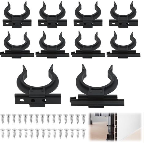Clips de Plinthes Réglables, Supports pour Plinthe de Cuisine avec Vis, Clips de Fixation pour Plinthes avec Accessoires, Clip pour Pied de Meuble Diamètre 32-42mm (1/5)