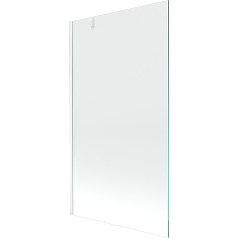 Mexen Next écran de baignoire à 1 ailette 100 x 150 cm, transparent, Blanc - 895-100-000-00-00-20