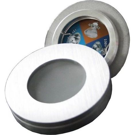 Elro DL83A - Recessed Spotlight Support, Round Format, Aluminum Color IN & OUT