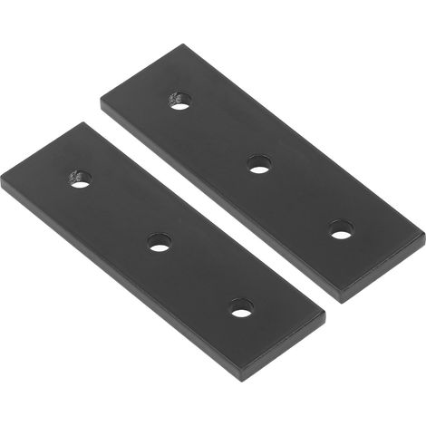 Équerre de fixation aluminium 2 pièces, plaque à 3 trous, support plat de réparation pour meubles 3030 (1/5)