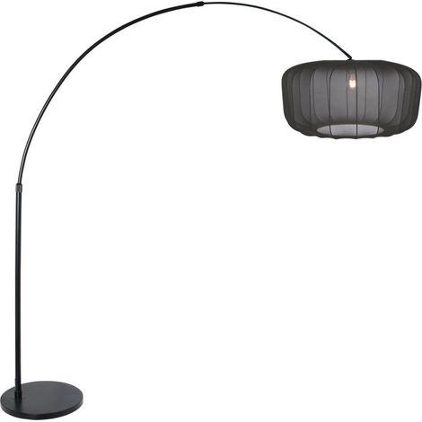 Lampe à arc noir Vela Lino avec teinte noire Ø60cm - 4565ZW (1/3)