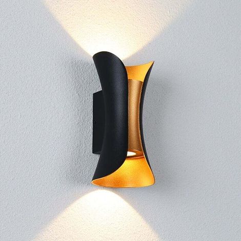 10W Indoor Wall Light Modern Wall Sconce Outdoor Wall Light Up Down Metal 3000K Warm White Decorative Indoor Lighting for Bedroom Home Hallway Living Room MUMU (1/4)
