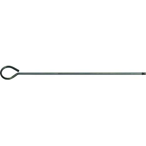 Asta Per Scovoli Filetto 12Ma Ferro Rigido +Anello H.Cm. 100
