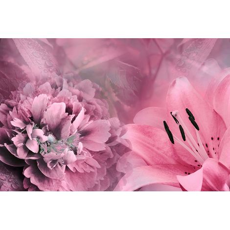 Papier peint panoramique - Fleurs - 130 cm x 87 cm (1/2)