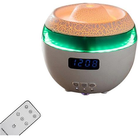 Dynamischer Tischluftbefeuchter mit Digitalanzeige, Uhr, drahtloser Fernbedienung und ätherischem Öldiffusor für die Aromatherapie (EU-Stecker A). (1/5)