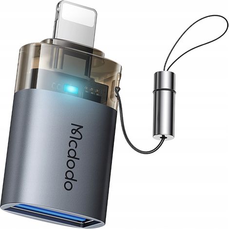 Adattatore Mcdodo da USB-A 3.0 a Lightning per iPhone e iPad 3A OTG LED (1/5)