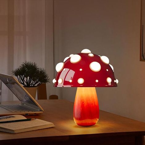 Lampe Champignon LED Sans Fil Tactile Intensité Variable USB Bureau Salon (1/5)