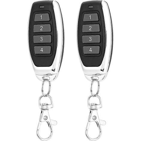 Télécommande 433MHz 4 Boutons Copieur Duplicateur 2 Pièces pour Portail Électrique (1/5)