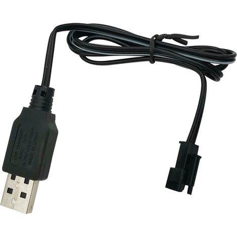 Câble De Chargement De Batterie Ni/Cd 3.6V, Prise USB Vers SM Pour Robot Drone De Voiture RC (1/5)