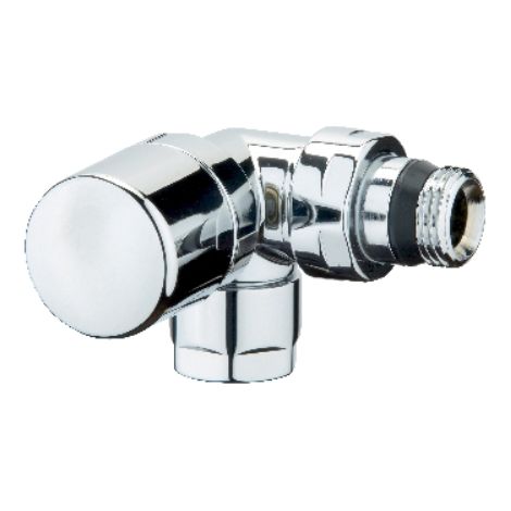 VALVOLA D'ARREDO AD ANGOLO DX TERMOSTATIZZABILE CROMO-LUCIDO 1/2 S.F.
