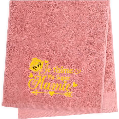 Serviette Mamie, Serviette de Bain Fête des Grands Mères pour Cadeau Mamie, Fête des Grands-mères, Cadeau Fete des Mamies pour Noel Anniversaire (1/5)
