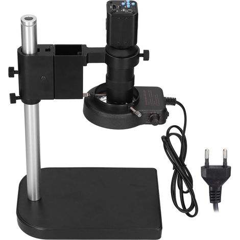 Caméra Microscope Industrielle 16MP avec Objectif C-Mount 130X, 56LED, 60F/S, Modèle HY-5199, Alimentation AC100-240V avec Prise UE (1/5)