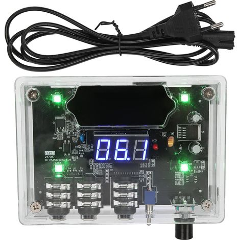 Alimentation tatouage transparente 7 couleurs affichage numérique source pour machine tatouage (85‑265V) prise UE (1/5)