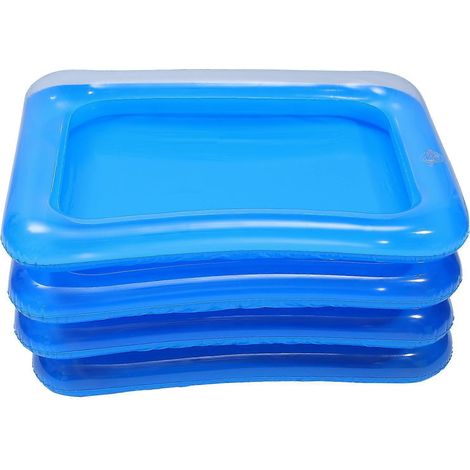 barres de service de glace gonflables, refroidisseurs, plateaux de service de glace (transparents)-60X45X13cm-Transparent blue (1/3)
