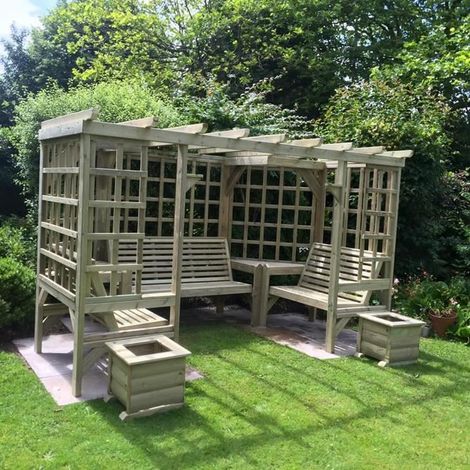 Riviera Wooden Garden Arbour (1/3)