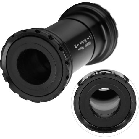 ZTTO Support de Pédalier Fileté Noir BB386 EVO24 Compatible Vélo Route (1/4)