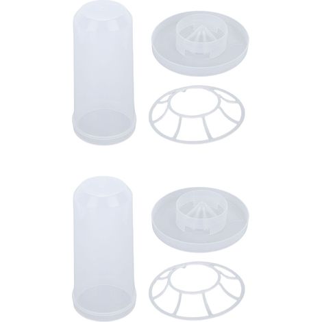 Distributeur automatique pour poules avec réservoir d'eau - Ensemble de nourriture et d'eau pour ferme (6 pièces) (1/5)
