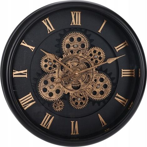 Home-Styling-Collection Orologio moderno nero 38 cm