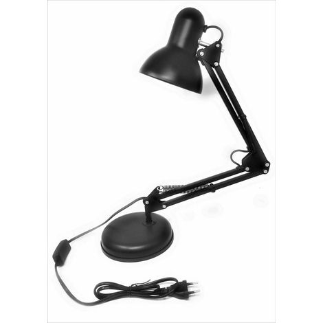 Lampada Da Tavolo e27 Scrivania Con Braccio Girevole Snodabile Regolabile Lettura (1/5)